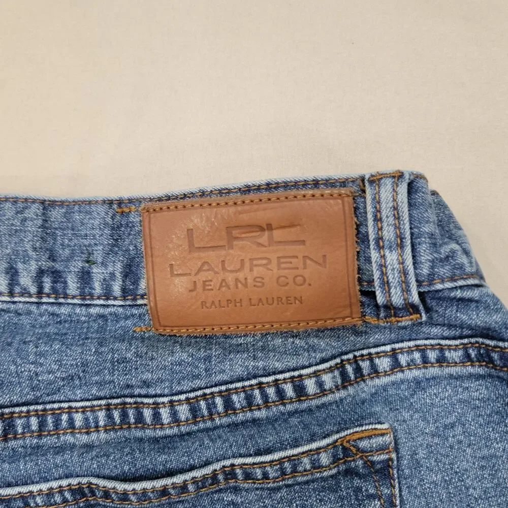 Lauren Ralph Lauren Womens Classic Straight Jeans 16W Stretch Midrise Casual Fit